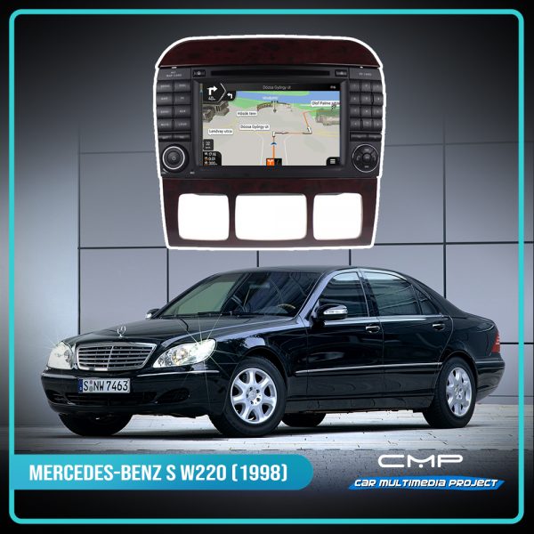 MERCEDES-BENZ S CLASS W220 (1998-) 7″ multimédia